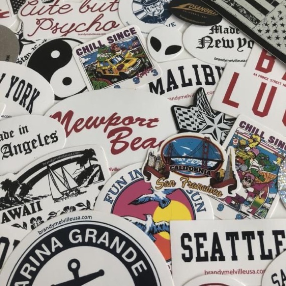 40 random piece brandy melville stickers!